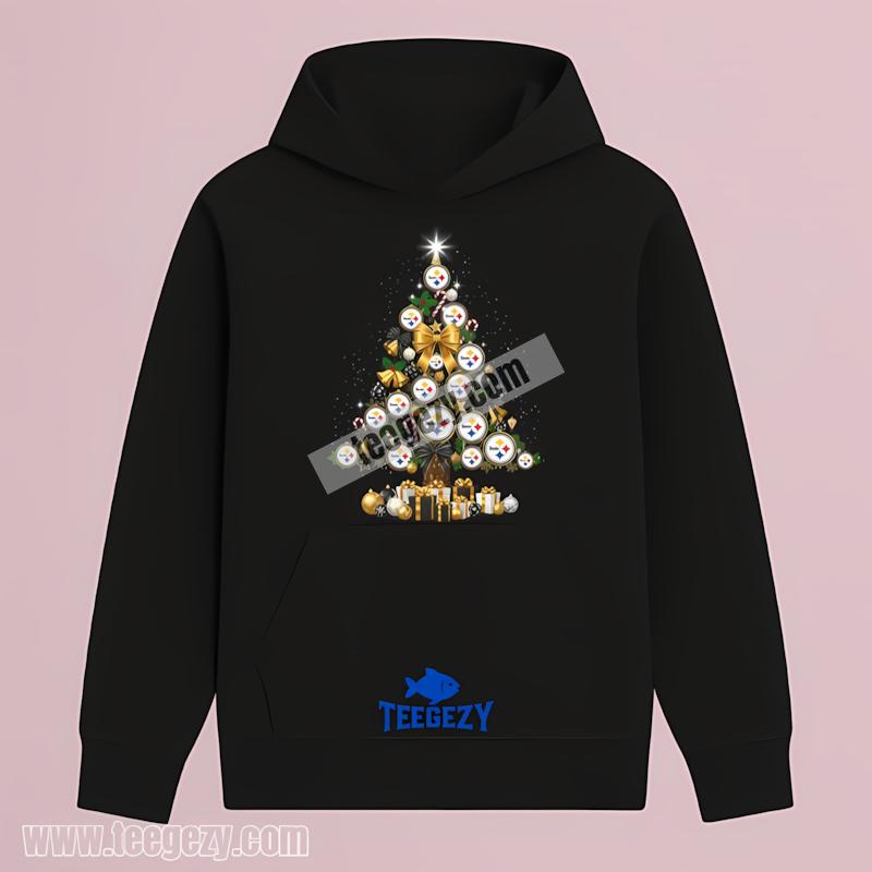 Pittsburgh SHoodielers Christmas Tree Logo Shirt Design Online Pittsburgh SHoodielers Christmas Tree Logo Shirt Design Online