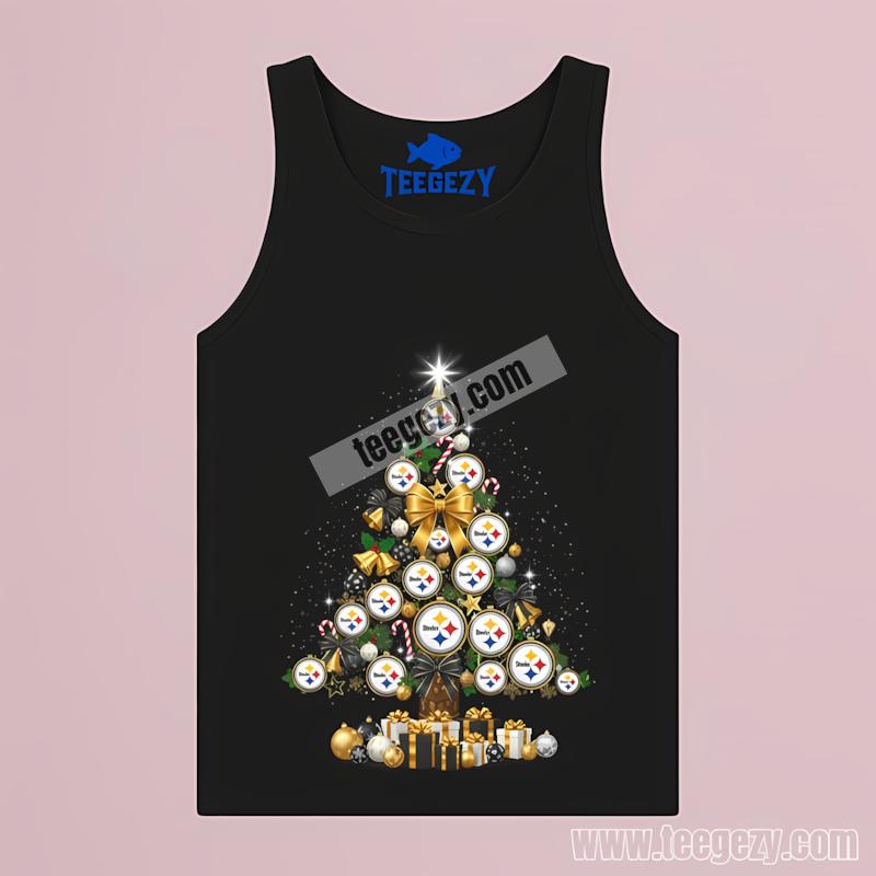 Pittsburgh STanktoplers Christmas Tree Logo Shirt Design Online Pittsburgh STanktoplers Christmas Tree Logo Shirt Design Online