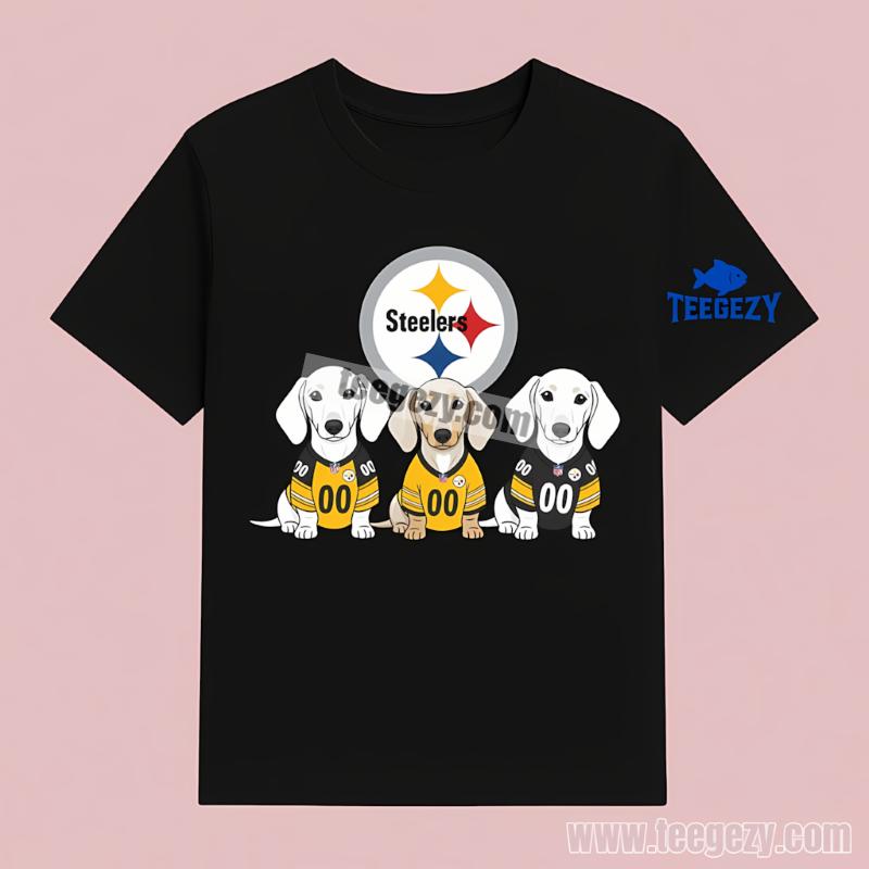 Pittsburgh ST-Shirtlers Dachshund Dogs Printed Shirt Pittsburgh ST-Shirtlers Dachshund Dogs Printed Shirt