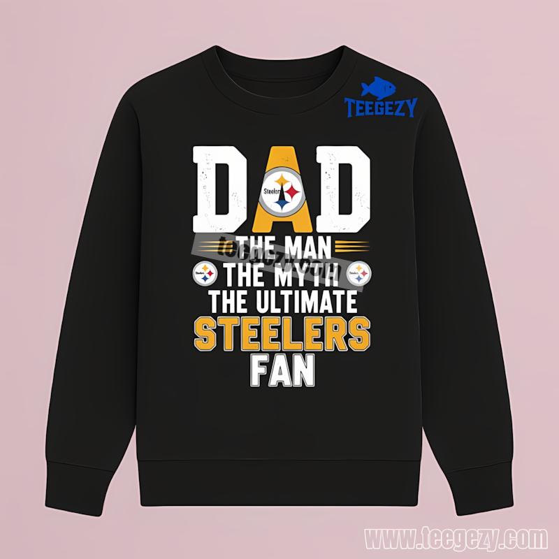 Pittsburgh SLong Sleevelers Dad The Man The Myth The Ultimate Fan Shirt Pittsburgh SLong Sleevelers Dad The Man The Myth The Ultimate Fan Shirt