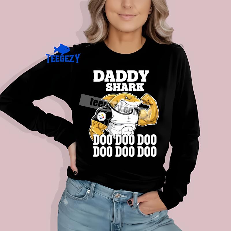 Pittsburgh SLong Sleevelers Daddy Shark Best Shirt Pittsburgh SLong Sleevelers Daddy Shark Best Shirt