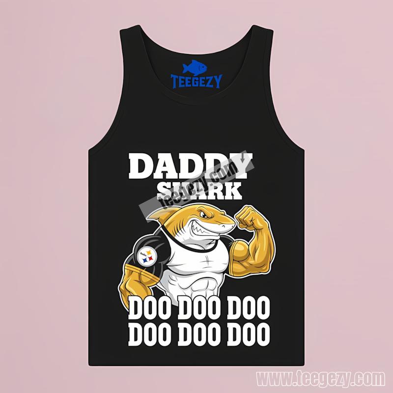 Pittsburgh STanktoplers Daddy Shark Best Shirt Pittsburgh STanktoplers Daddy Shark Best Shirt
