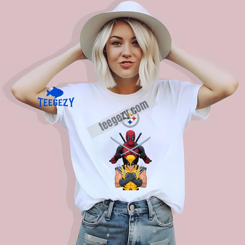 Pittsburgh ST-Shirtlers Deadpool Wolverine Shirt For Women Pittsburgh ST-Shirtlers Deadpool Wolverine Shirt For Women