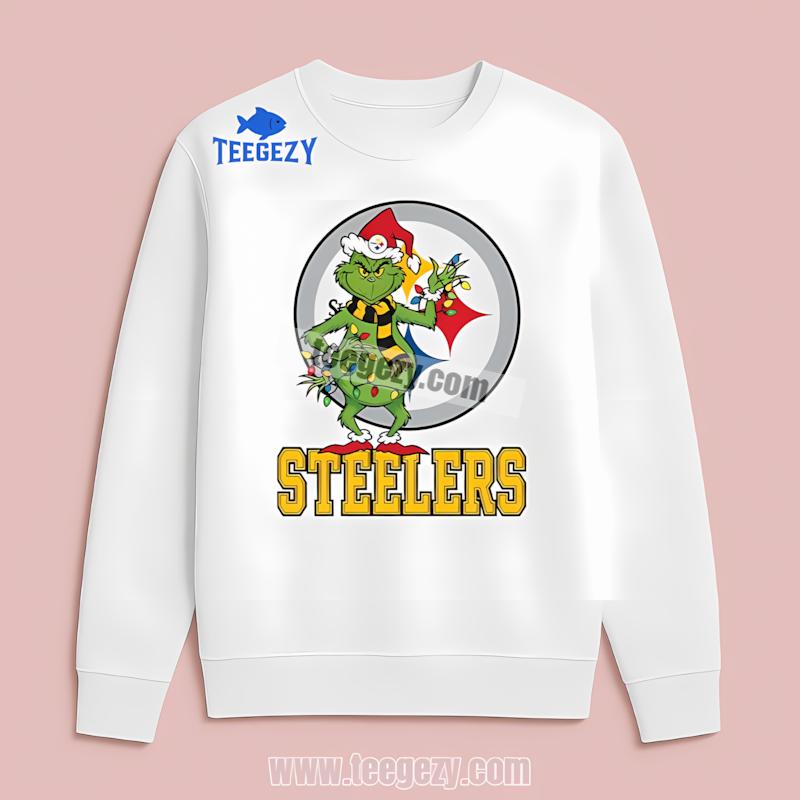 Pittsburgh SLong Sleevelers Grinch Christmas Statement Shirt Pittsburgh SLong Sleevelers Grinch Christmas Statement Shirt