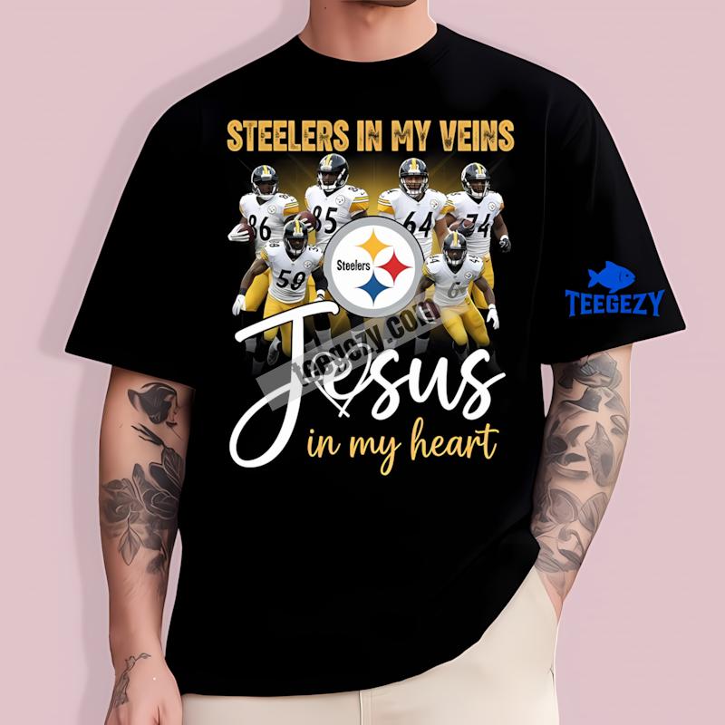 Pittsburgh ST-Shirtlers In My Veins Jesus In My Heart Custom Shirt Pittsburgh ST-Shirtlers In My Veins Jesus In My Heart Custom Shirt