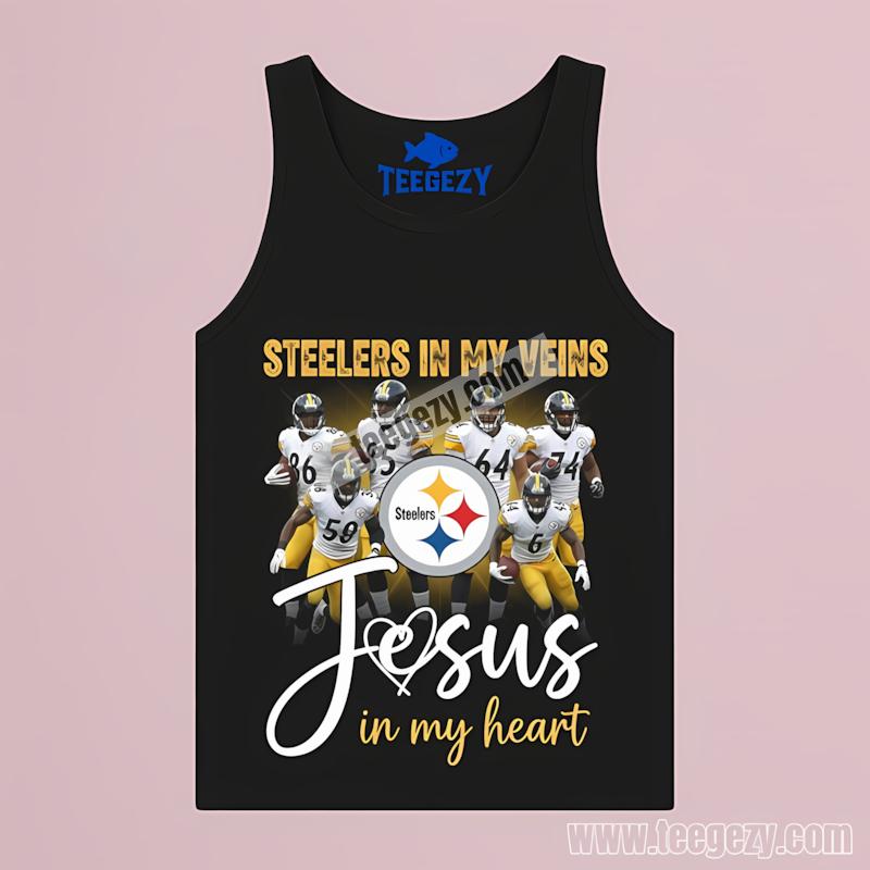 Pittsburgh STanktoplers In My Veins Jesus In My Heart Custom Shirt Pittsburgh STanktoplers In My Veins Jesus In My Heart Custom Shirt