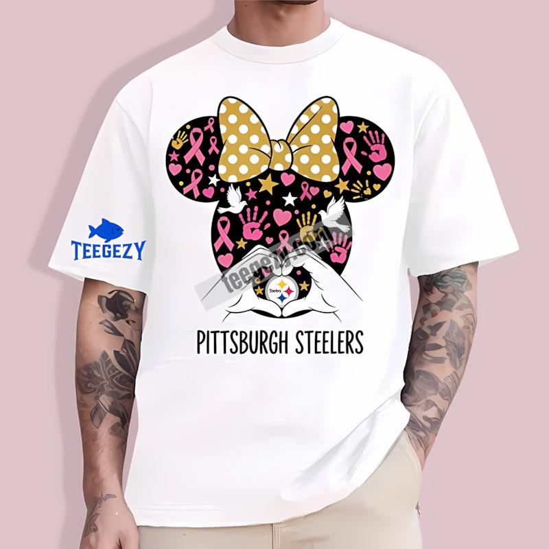 Pittsburgh ST-Shirtlers Minnie Mouse Breast Cancer Awareness Shirt Pittsburgh ST-Shirtlers Minnie Mouse Breast Cancer Awareness Shirt