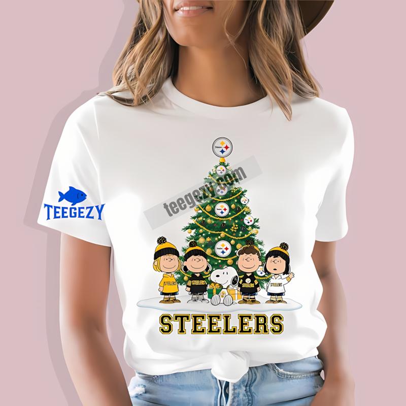 Pittsburgh ST-Shirtlers Peanuts Christmas Shirt Design Pittsburgh ST-Shirtlers Peanuts Christmas Shirt Design