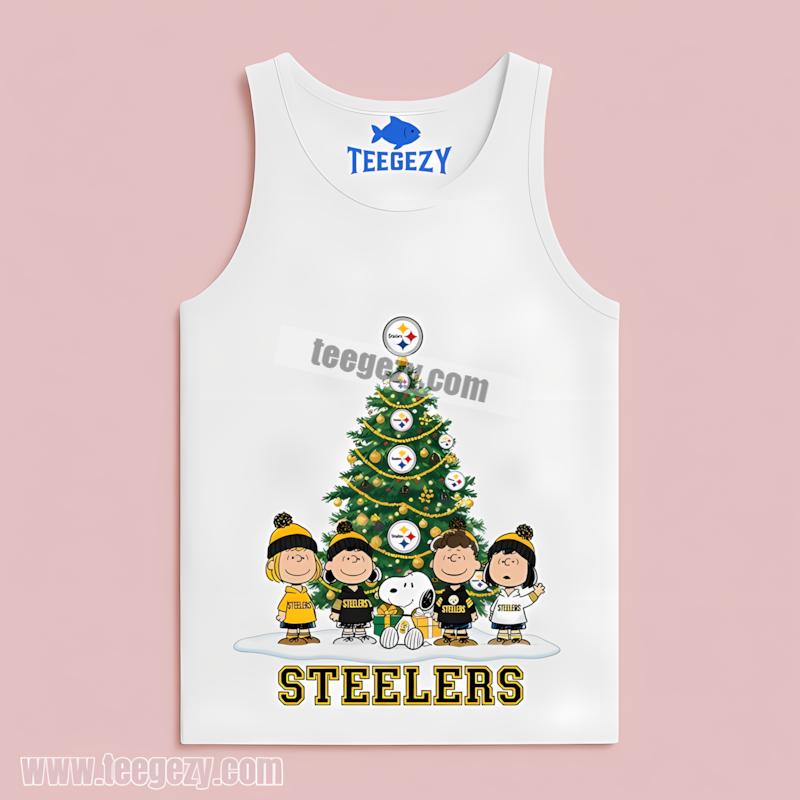 Pittsburgh STanktoplers Peanuts Christmas Shirt Design Pittsburgh STanktoplers Peanuts Christmas Shirt Design
