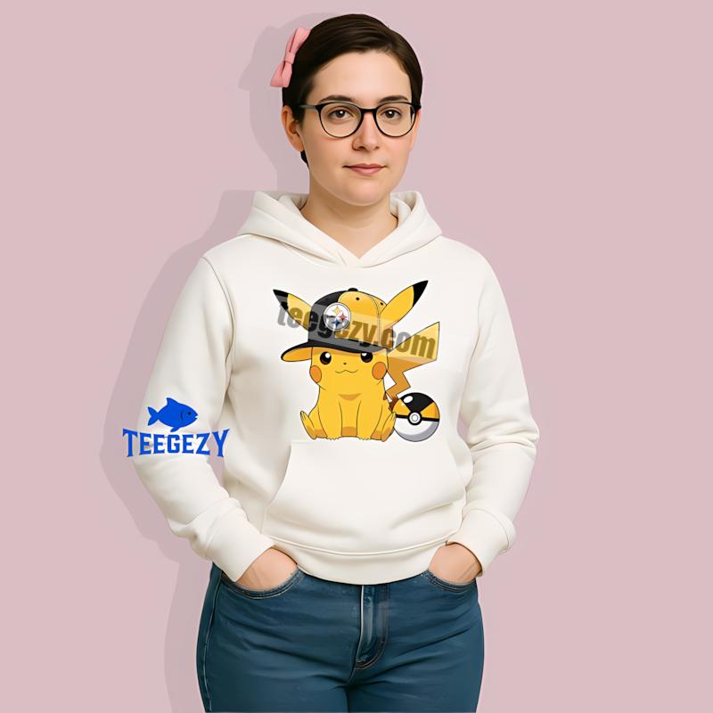 Pittsburgh SHoodielers Pikachu Wearing Hat All Day Shirt Pittsburgh SHoodielers Pikachu Wearing Hat All Day Shirt