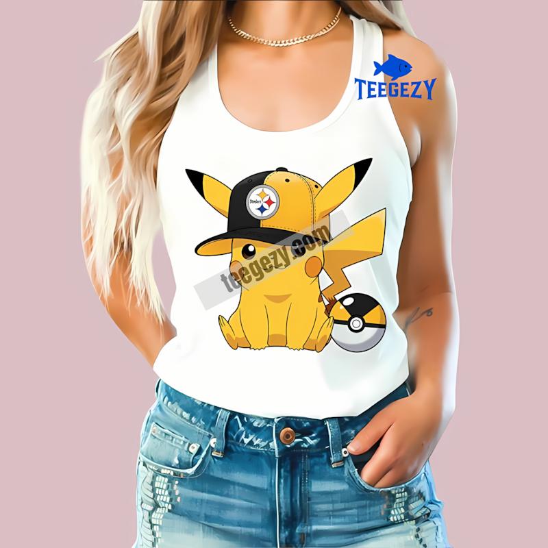 Pittsburgh STanktoplers Pikachu Wearing Hat All Day Shirt Pittsburgh STanktoplers Pikachu Wearing Hat All Day Shirt