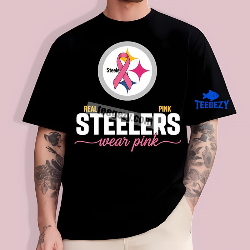 Pittsburgh ST-Shirtlers Real Fans Wear Pink Retro Shirt Pittsburgh ST-Shirtlers Real Fans Wear Pink Retro Shirt