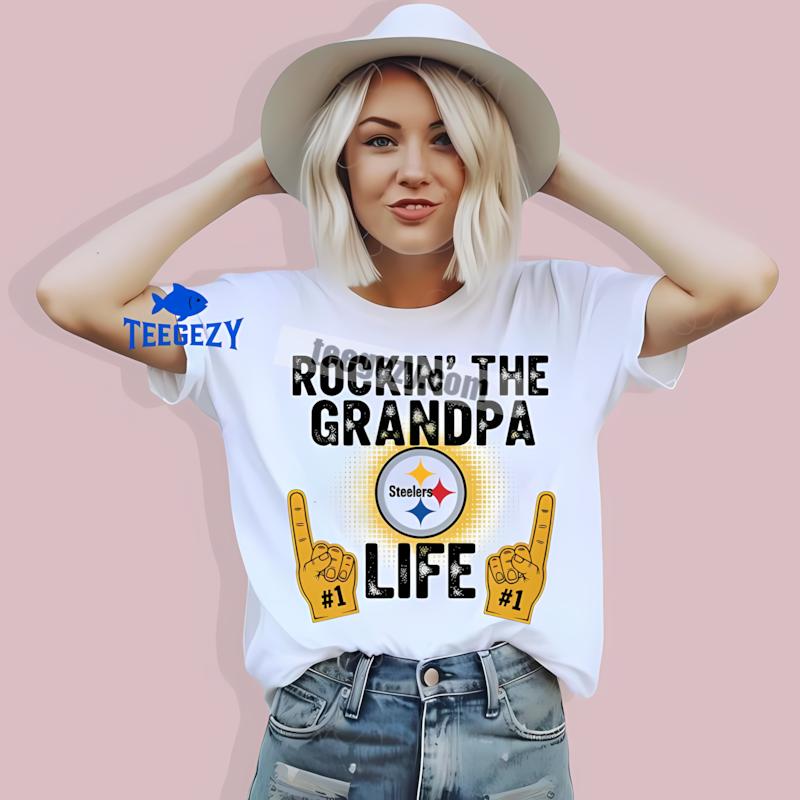 Pittsburgh ST-Shirtlers Rockin The Grandpa Life Cheap Custom Shirt Pittsburgh ST-Shirtlers Rockin The Grandpa Life Cheap Custom Shirt