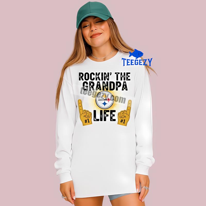 Pittsburgh SLong Sleevelers Rockin The Grandpa Life Cheap Custom Shirt Pittsburgh SLong Sleevelers Rockin The Grandpa Life Cheap Custom Shirt