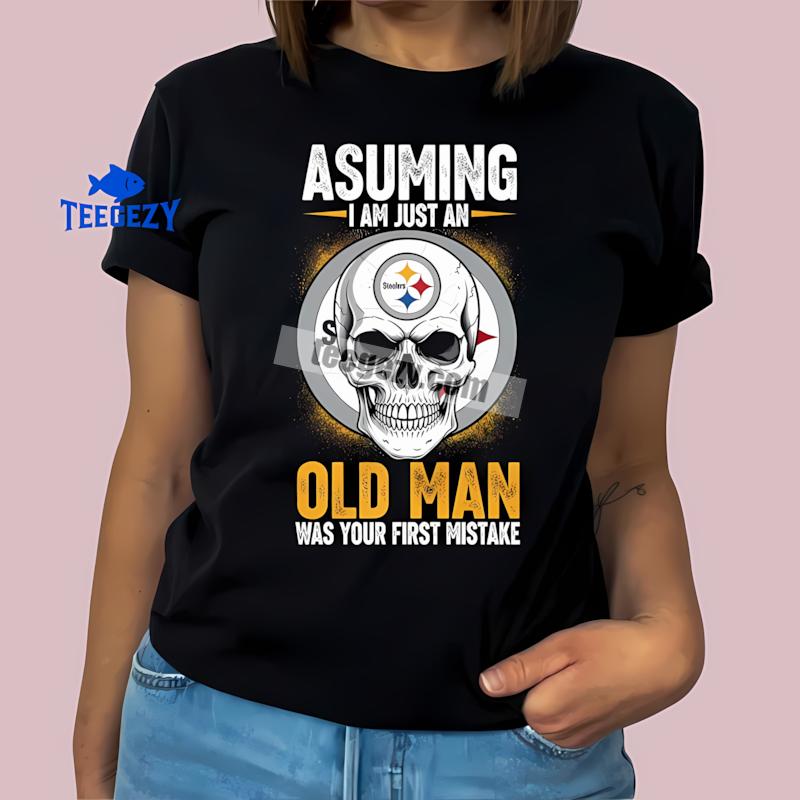 Pittsburgh ST-Shirtlers Skull Assuming An Old Man Shirt Design Online Pittsburgh ST-Shirtlers Skull Assuming An Old Man Shirt Design Online
