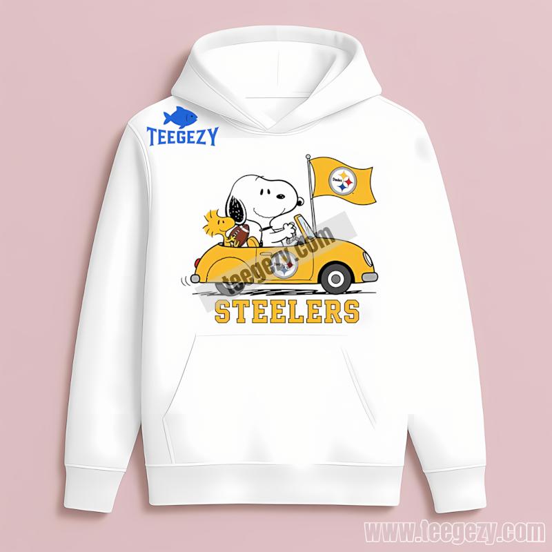 Pittsburgh SHoodielers Snoopy Driving Car Classic Shirt Pittsburgh SHoodielers Snoopy Driving Car Classic Shirt