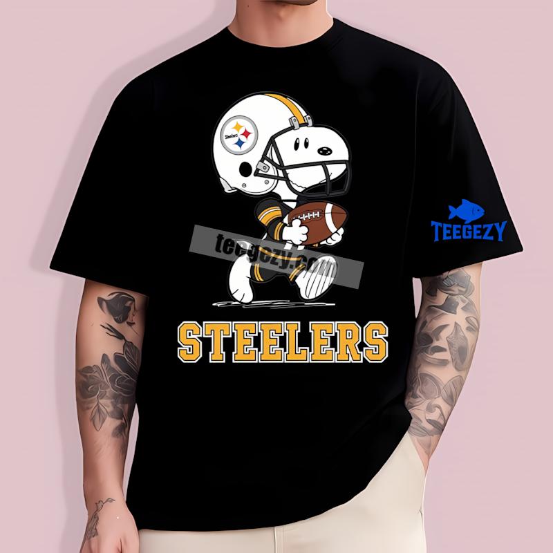 Pittsburgh ST-Shirtlers Snoopy Football Running Regular Shirt Pittsburgh ST-Shirtlers Snoopy Football Running Regular Shirt