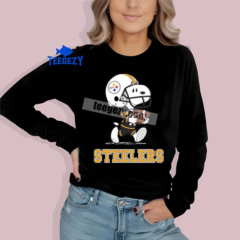Pittsburgh SLong Sleevelers Snoopy Football Running Regular Shirt Pittsburgh SLong Sleevelers Snoopy Football Running Regular Shirt