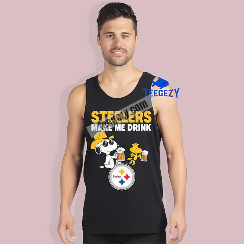 Pittsburgh STanktoplers Snoopy Make Me Drink Unisex Shirt Pittsburgh STanktoplers Snoopy Make Me Drink Unisex Shirt