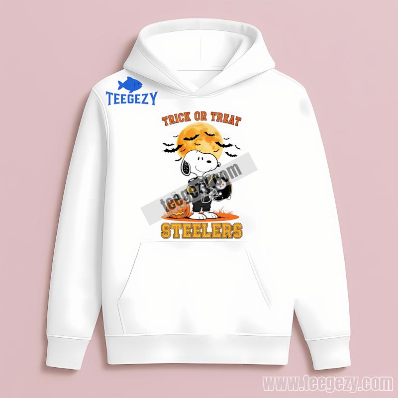 Pittsburgh SHoodielers Snoopy Trick Or Treat Cotton Shirt Pittsburgh SHoodielers Snoopy Trick Or Treat Cotton Shirt