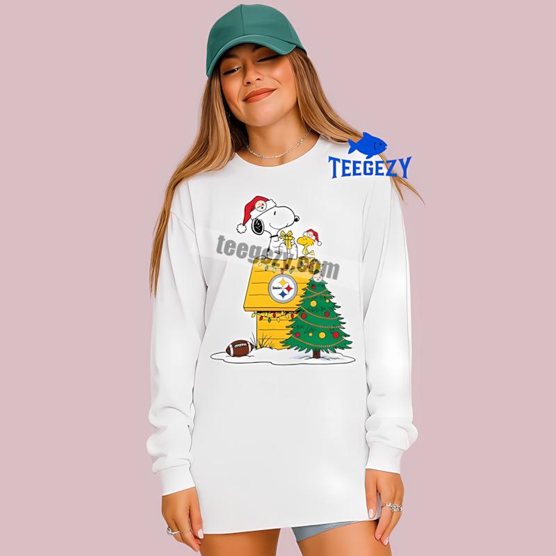 Pittsburgh SLong Sleevelers Snoopy Woodstock Christmas Dri Fit Shirt Pittsburgh SLong Sleevelers Snoopy Woodstock Christmas Dri Fit Shirt