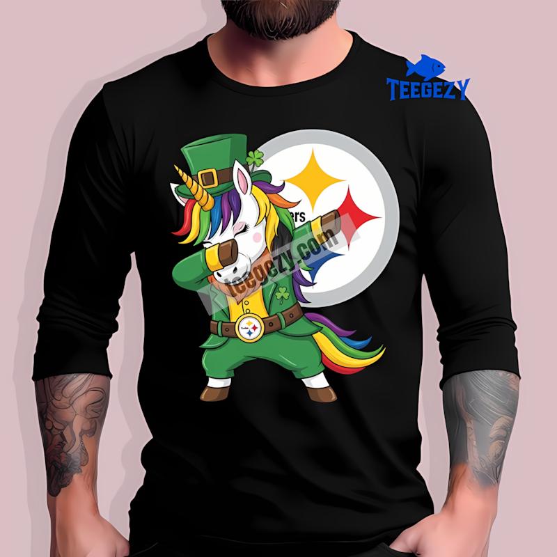Pittsburgh SLong Sleevelers St Patricks Day Vs Dabbing Unicorn Shirt Pittsburgh SLong Sleevelers St Patricks Day Vs Dabbing Unicorn Shirt