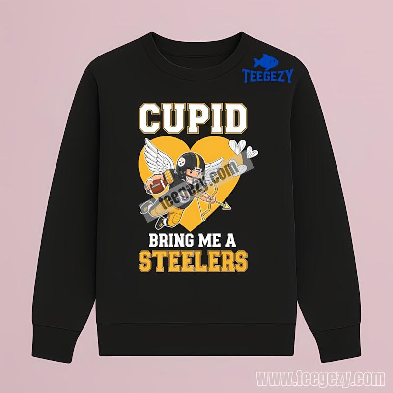 Pittsburgh SLong Sleevelers Valentines Cupid Bring Me A Steelers Shirt Pittsburgh SLong Sleevelers Valentines Cupid Bring Me A Steelers Shirt