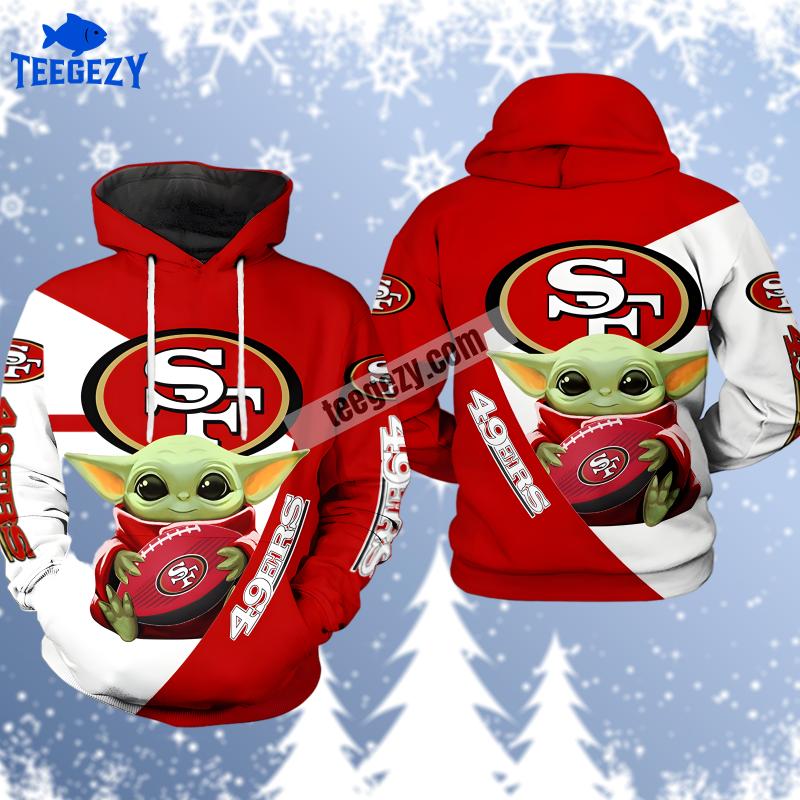 San Francisco 49Ers Christmas Reindeer Mens 3D Hoodie Red White San Francisco 49Ers Christmas Reindeer Mens 3D Hoodie Red White