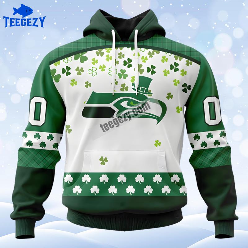 Seattle Seahawks St Patrick Day Personalized Green 3D Hoodie Seattle Seahawks St Patrick Day Personalized Green 3D Hoodie