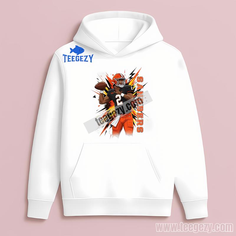 Shedeur Sanders Cleveland Browns Qb Action Sports Hoodie Shedeur Sanders Cleveland Browns Qb Action Sports Hoodie