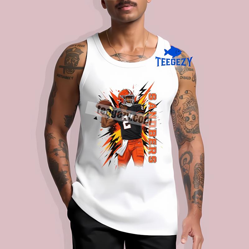 Shedeur Sanders Cleveland Browns Qb Action Sports Tanktop Shedeur Sanders Cleveland Browns Qb Action Sports Tanktop