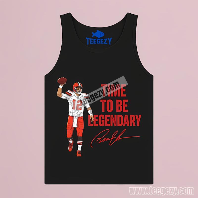 Shedeur Sanders Cleveland Browns Time To Be Legendary Football Tanktop Shedeur Sanders Cleveland Browns Time To Be Legendary Football Tanktop