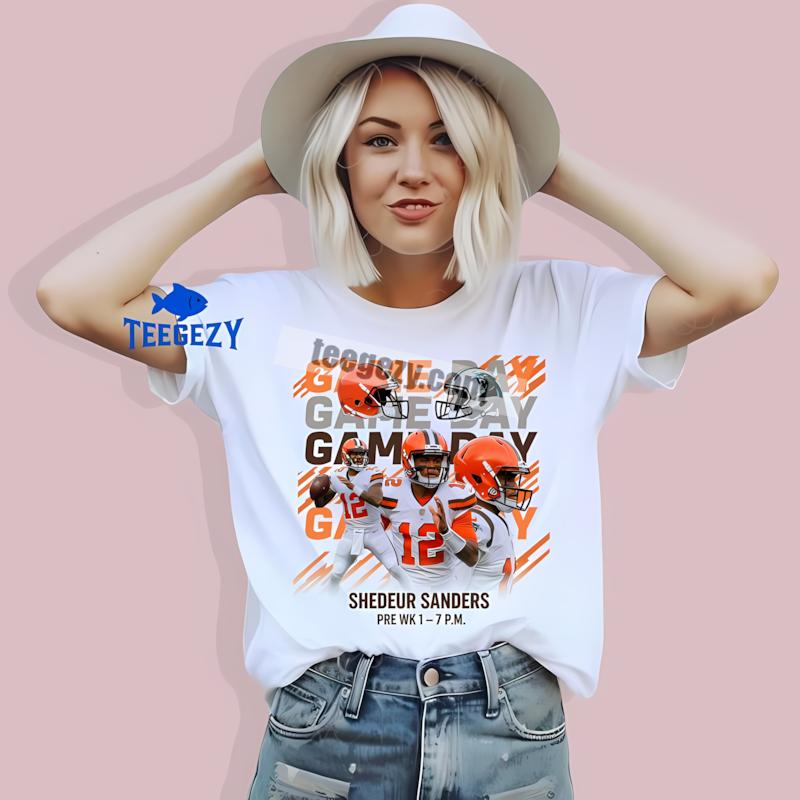 Shedeur Sanders Cleveland Browns Week 1 Football T-Shirt Shedeur Sanders Cleveland Browns Week 1 Football T-Shirt
