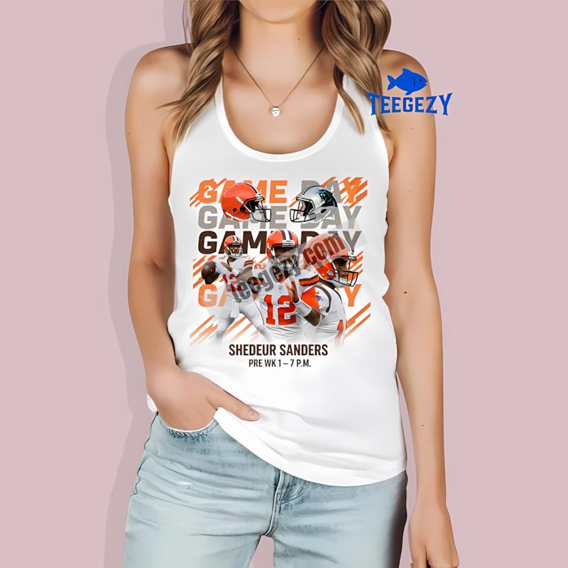 Shedeur Sanders Cleveland Browns Week 1 Football Tanktop Shedeur Sanders Cleveland Browns Week 1 Football Tanktop