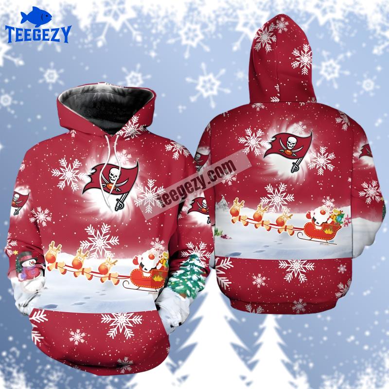 Tampa Bay Buccaneers Christmas Santa Claus Red White 3D Hoodie Tampa Bay Buccaneers Christmas Santa Claus Red White 3D Hoodie