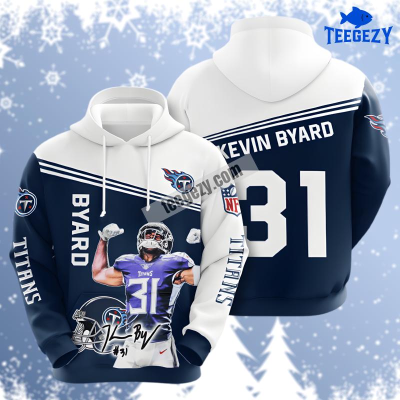 Tennessee Titans Kevin Byard Player Blue 3D Hoodie Tennessee Titans Kevin Byard Player Blue 3D Hoodie