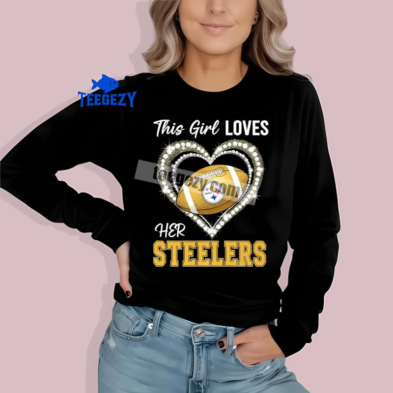 This Girl Loves Her Pittsburgh SLong Sleevelers Regular Shirt This Girl Loves Her Pittsburgh SLong Sleevelers Regular Shirt