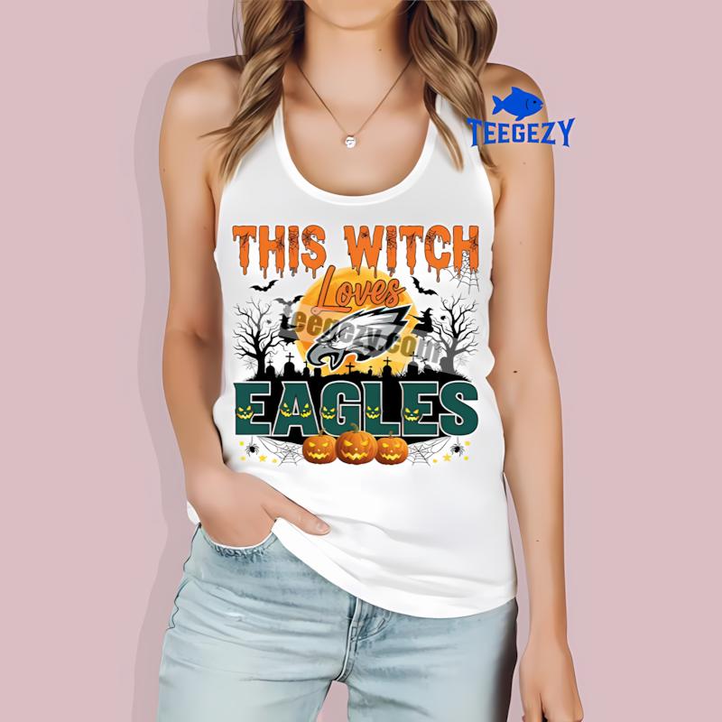 This Witch Loves Philadelphia Eagles Halloween Tanktop This Witch Loves Philadelphia Eagles Halloween Tanktop
