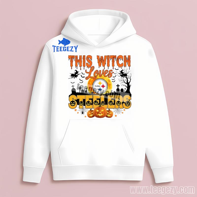 This Witch Loves Pittsburgh SHoodielers Halloween Shirt This Witch Loves Pittsburgh SHoodielers Halloween Shirt