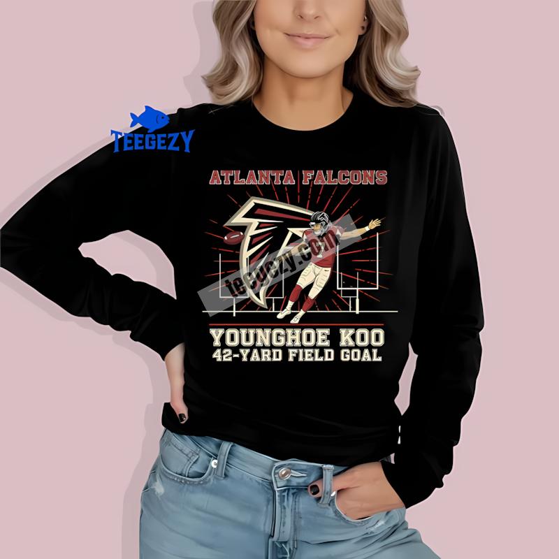 Younghoe Koo Atlanta Falcons Retro Long Sleeve Younghoe Koo Atlanta Falcons Retro Long Sleeve
