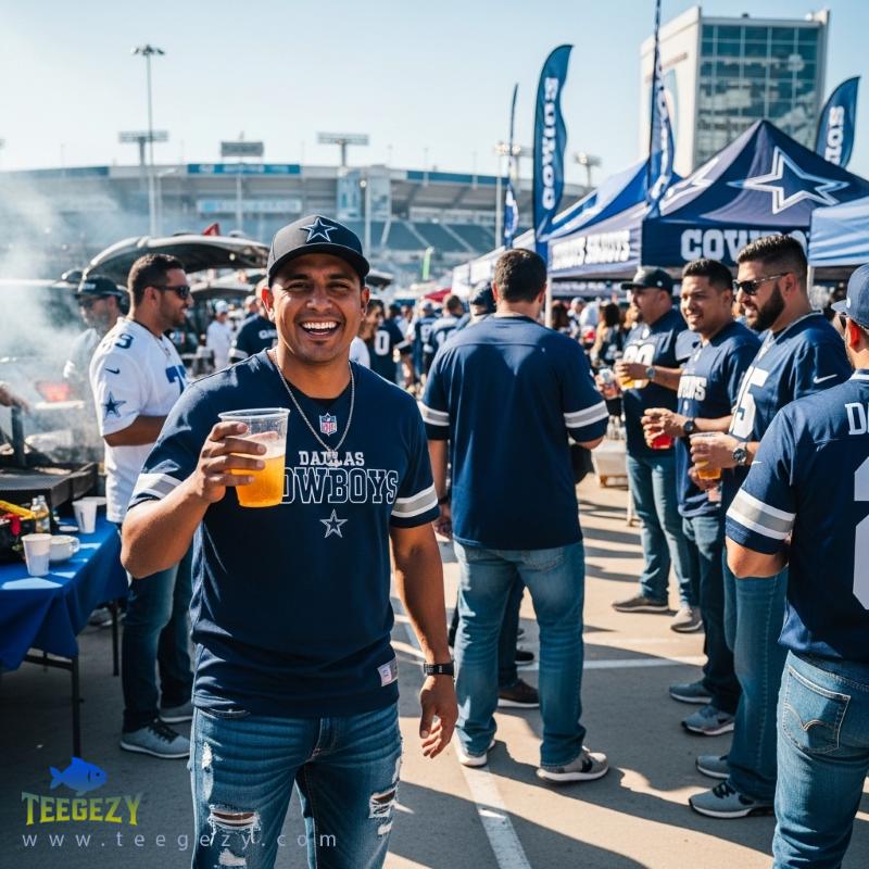Casual Game Day Outfit With Dallas Cowboys T-Shirt Casual Game Day Outfit With Dallas Cowboys T-Shirt