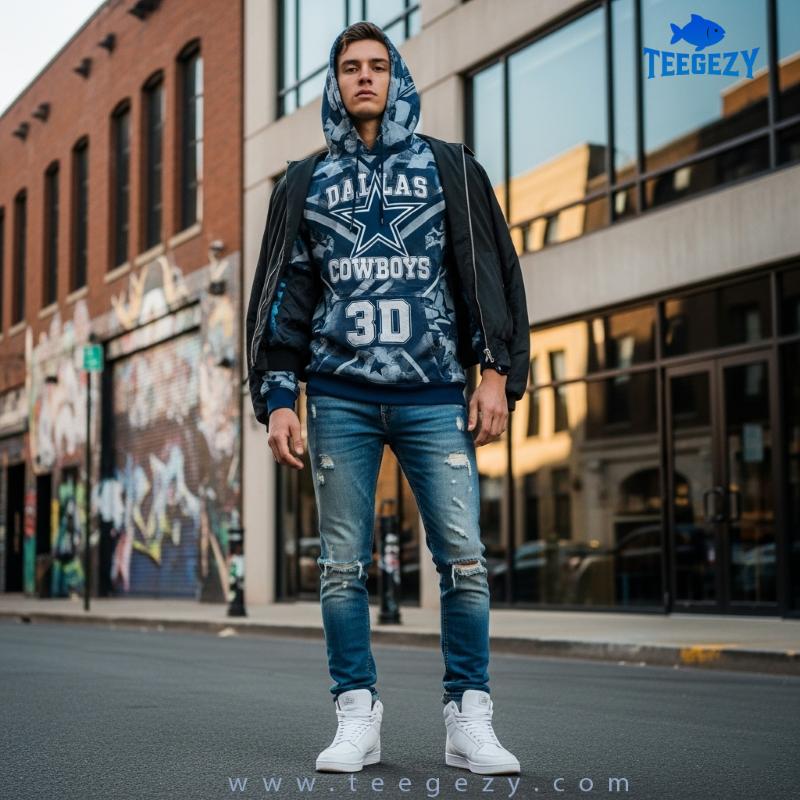Styling Dallas Cowboys 3D Hoodie By Teegezy Styling Dallas Cowboys 3D Hoodie By Teegezy