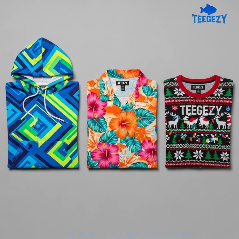 Teegezy Sublimated 3D Hoodie Shirt Sweater Comparison Teegezy Sublimated 3D Hoodie Shirt Sweater Comparison