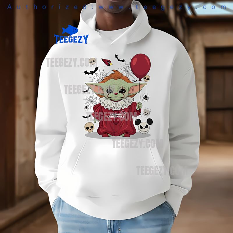 Arizona Cardinals Baby Yoda Pennywise Halloween Costume Hoodie Arizona Cardinals Baby Yoda Pennywise Halloween Costume Hoodie