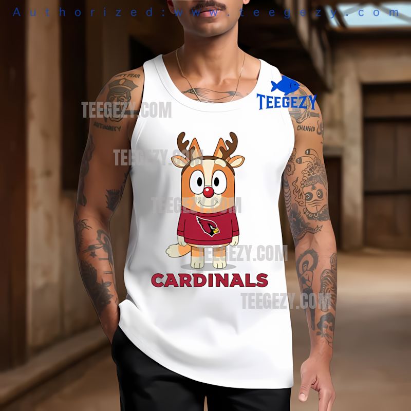 Arizona Cardinals Bingo Reindeer Festive Christmas Tanktop Arizona Cardinals Bingo Reindeer Festive Christmas Tanktop