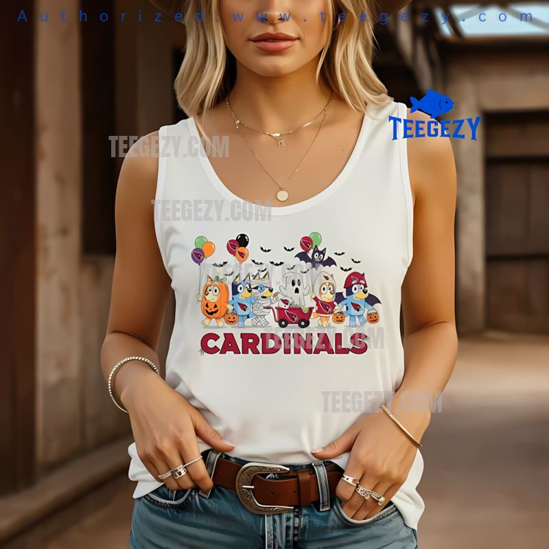 Arizona Cardinals Bluey Halloween Parade Costume Tanktop Arizona Cardinals Bluey Halloween Parade Costume Tanktop