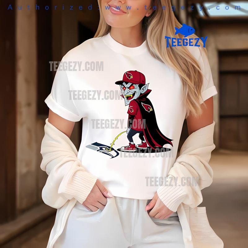 Arizona Cardinals Dracula Seahawks Rivalry Spooky Tee
