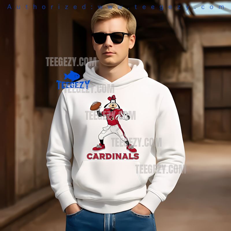 Arizona Cardinals Goofy Football Quarterback Fun Hoodie Arizona Cardinals Goofy Football Quarterback Fun Hoodie