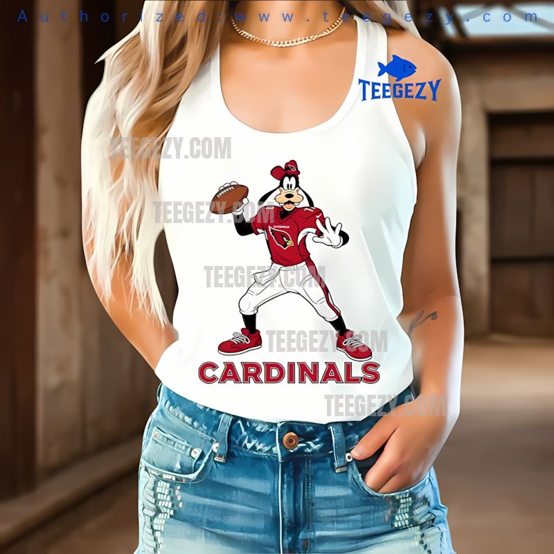 Arizona Cardinals Goofy Football Quarterback Fun Tanktop Arizona Cardinals Goofy Football Quarterback Fun Tanktop