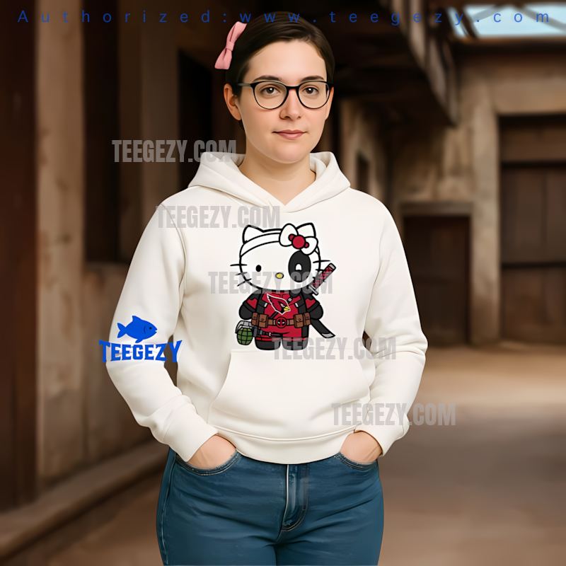 Arizona Cardinals Hello Kitty Deadpool Fun Hoodie Arizona Cardinals Hello Kitty Deadpool Fun Hoodie